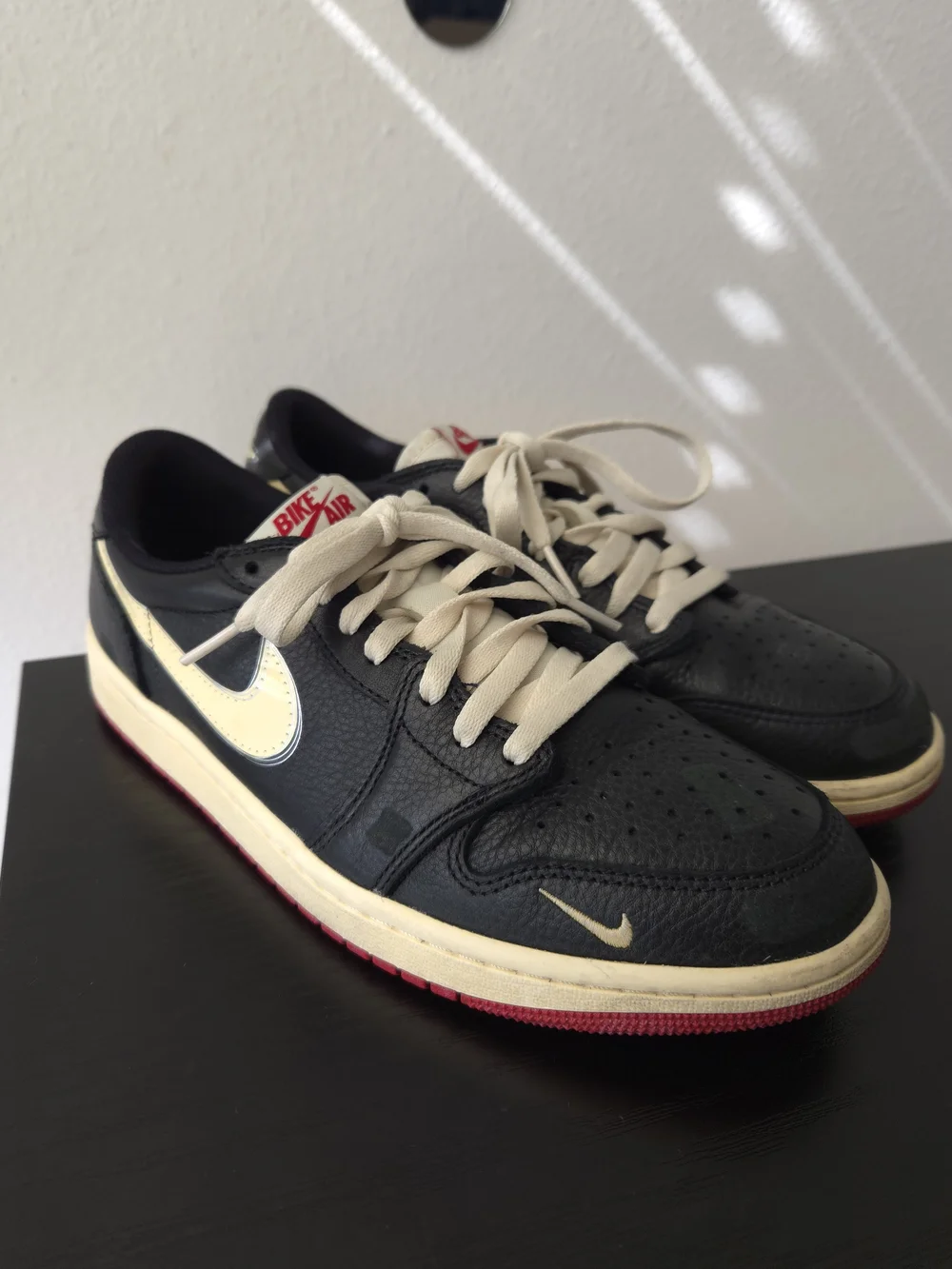 Jordan X Nigel Sylvester Men’s 1 Retro Low OG Better With Time Bike Air 9.5